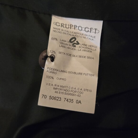 Vintage Valentino Miss V Chevron Striped Blazer Jacket Black White 6 - Picture 2 of 5